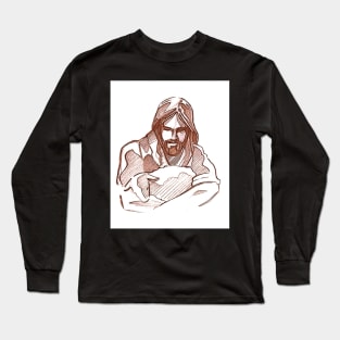 Jesus Christ Good Shepherd Long Sleeve T-Shirt